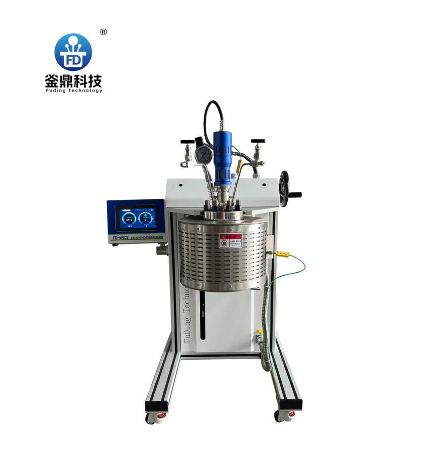 500ml手摇升降反应釜-无线远程控制版（釜盖固定/釜体手摇升降）